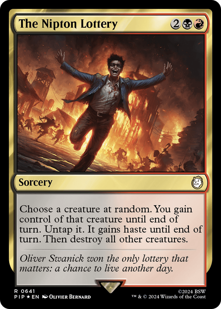 The Nipton Lottery (Surge Foil) [Fallout] MTG Single Magic: The Gathering  | Multizone: Comics And Games