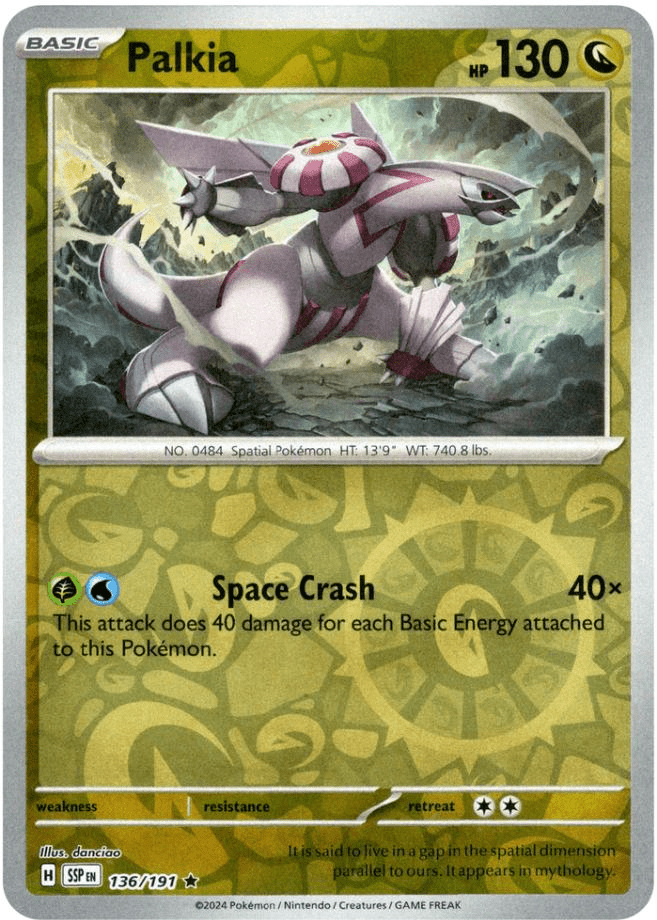 Palkia (136/191) [Scarlet & Violet: Surging Sparks] Pokemon Single Pokémon  | Multizone: Comics And Games