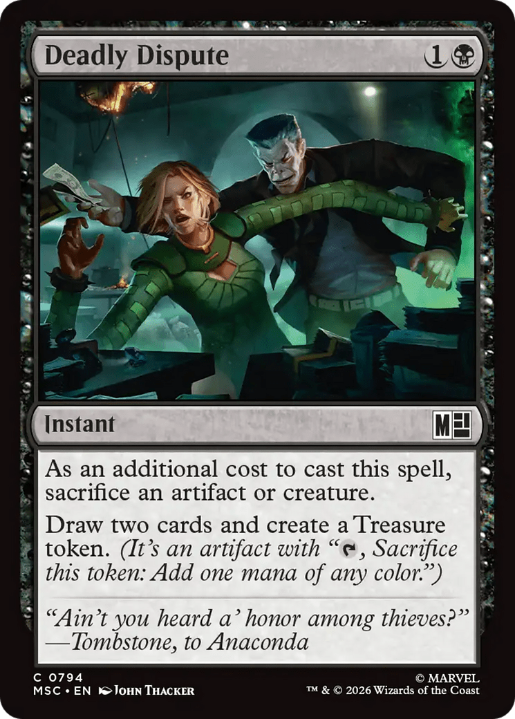 Deadly Dispute [Marvel Super Heroes Commander] MTG Single Magic: The Gathering  | Multizone: Comics And Games