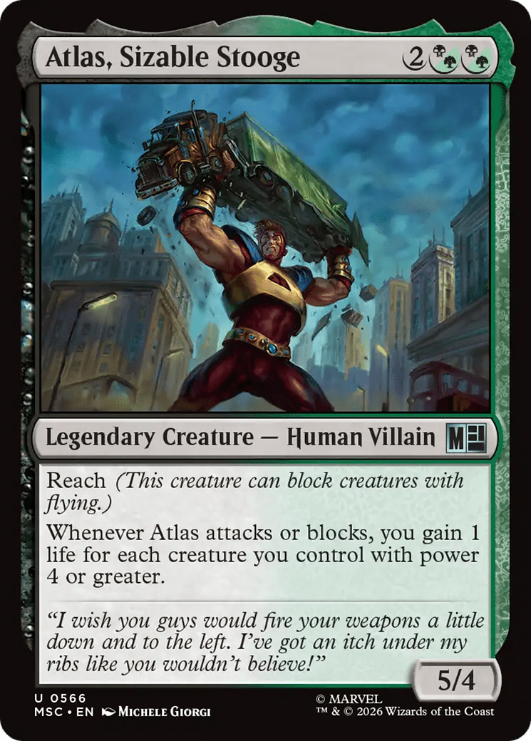 Atlas, Sizable Stooge [Marvel Super Heroes] MTG Single Magic: The Gathering  | Multizone: Comics And Games