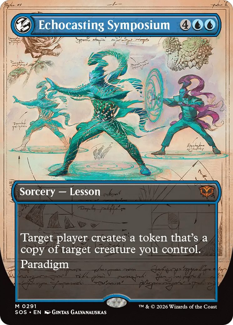 Echocasting Symposium (Borderless) [Secrets of Strixhaven] MTG Single Magic: The Gathering  | Multizone: Comics And Games