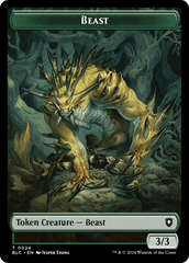 Beast (024) // Treasure Double-Sided Token [Bloomburrow Commander Tokens] MTG Single Magic: The Gathering  | Multizone: Comics And Games