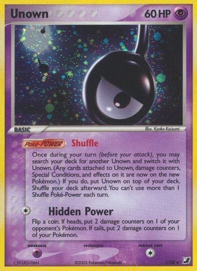 Unown (!) (!/28) [EX: Unseen Forces] Pokemon Single Pokémon  | Multizone: Comics And Games