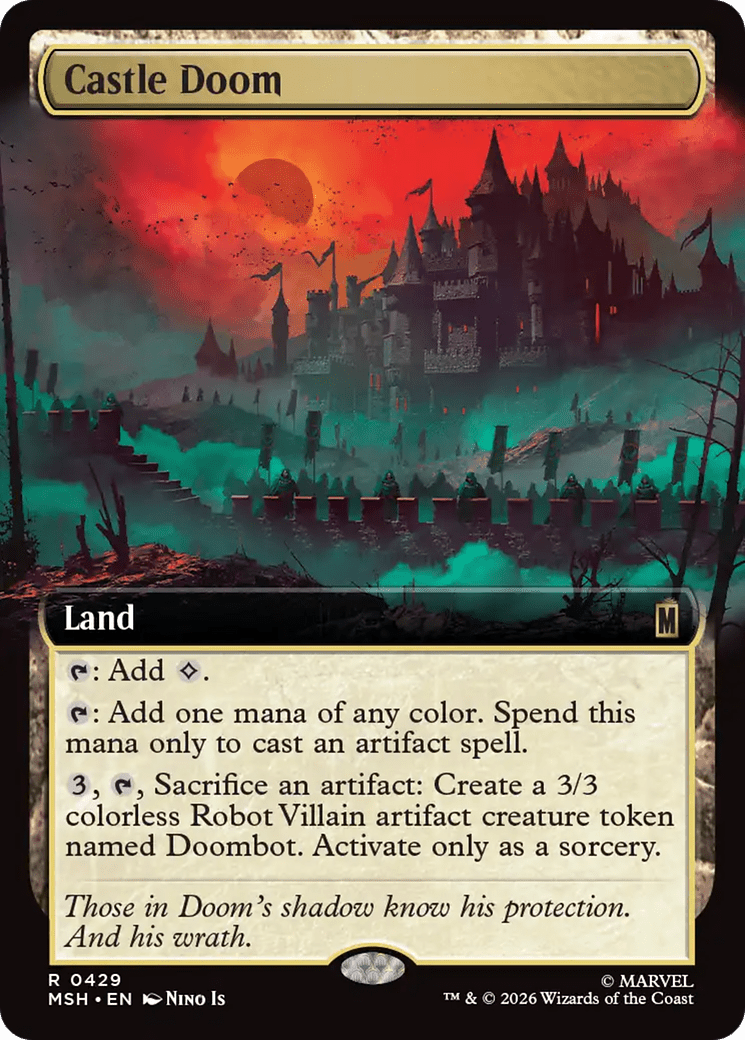 Castle Doom (Extended Art) [Marvel Super Heroes] MTG Single Magic: The Gathering  | Multizone: Comics And Games