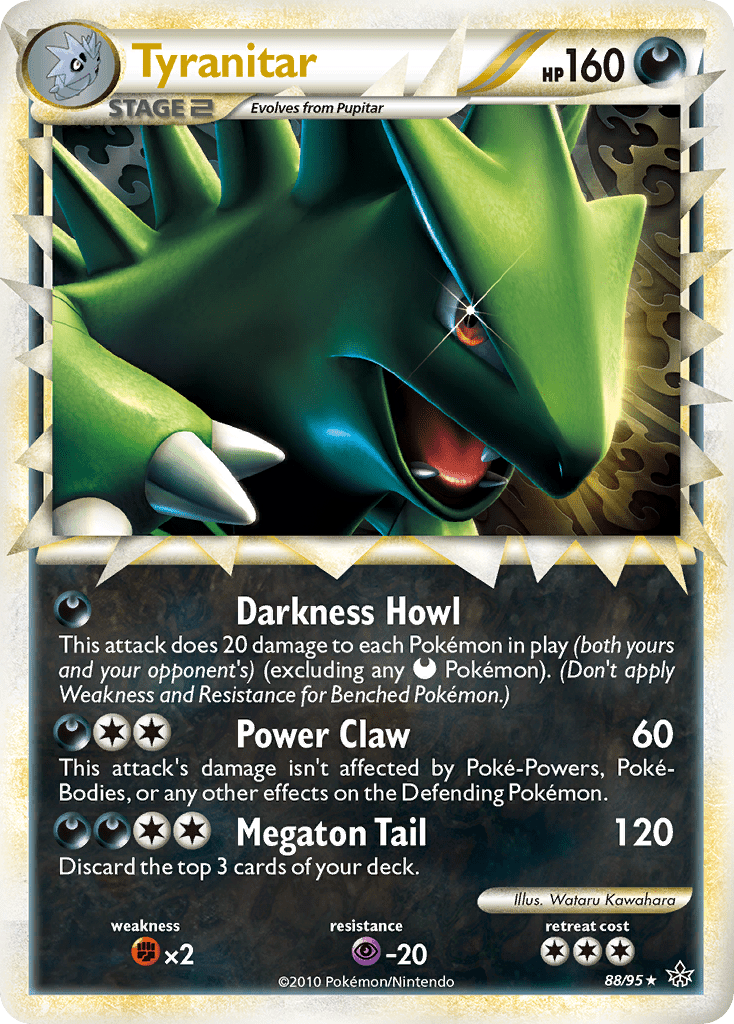 Tyranitar (88/95) [HeartGold & SoulSilver: Unleashed] Pokemon Single Pokémon  | Multizone: Comics And Games