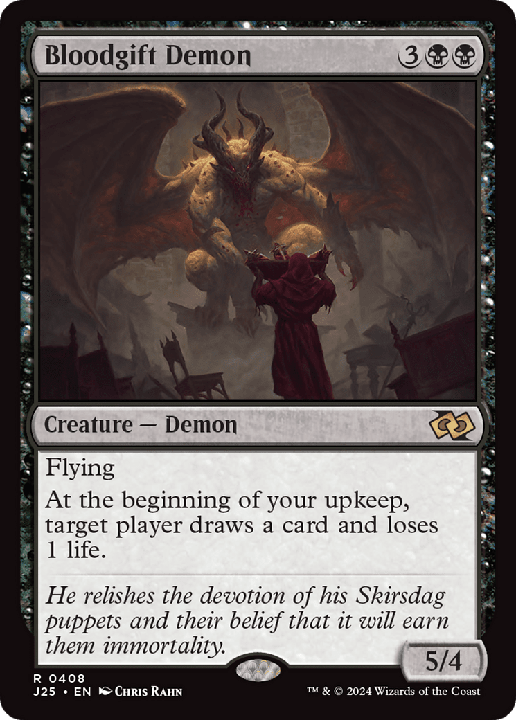 Bloodgift Demon [Foundations Jumpstart] MTG Single Magic: The Gathering  | Multizone: Comics And Games