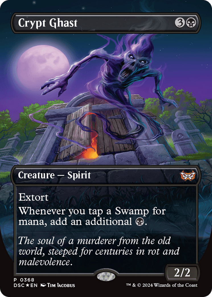 Crypt Ghast (Borderless) [Duskmourn: House of Horror Commander] MTG Single Magic: The Gathering  | Multizone: Comics And Games