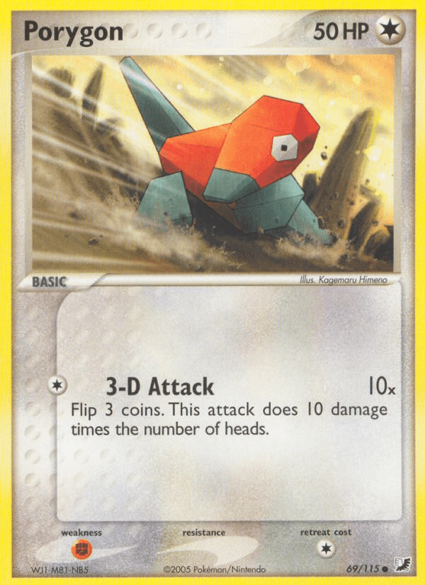 Porygon (69/115) [EX: Unseen Forces] Pokemon Single Pokémon  | Multizone: Comics And Games