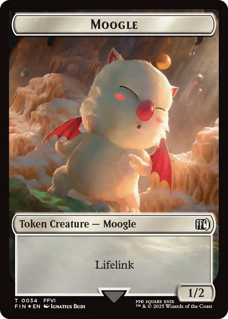 Moogle (0034) // Treasure (0036) Double-Sided Token (Surge Foil) [FINAL FANTASY Tokens] MTG Single Magic: The Gathering  | Multizone: Comics And Games