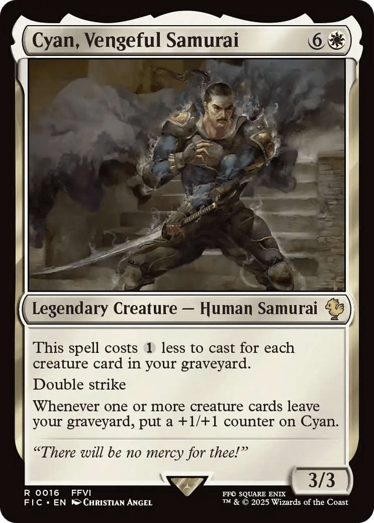 Cyan, Vengeful Samurai [FINAL FANTASY Commander] MTG Single Magic: The Gathering  | Multizone: Comics And Games