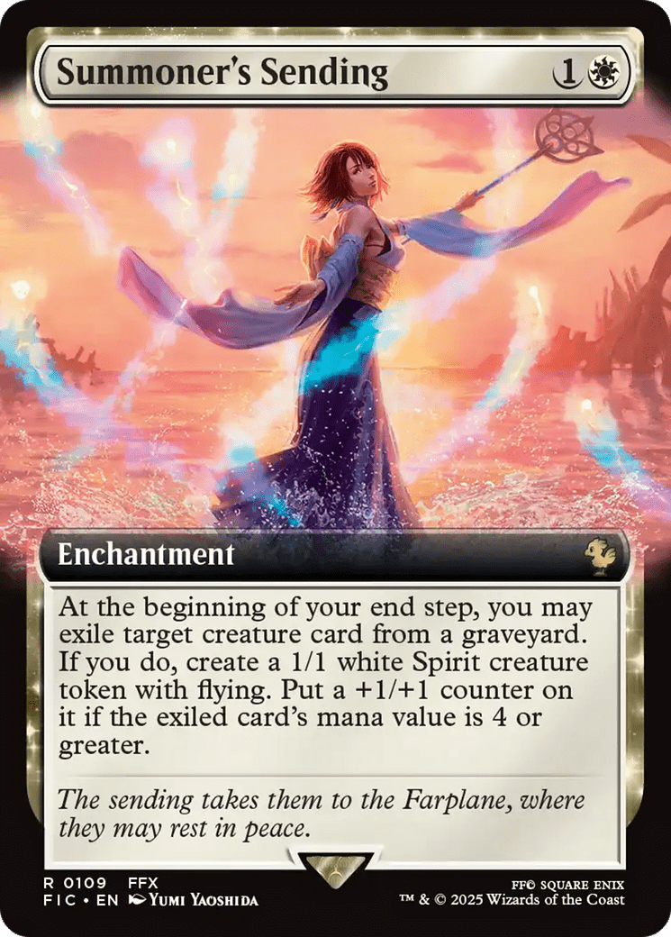 Summoner's Sending (Extended Art) [FINAL FANTASY Commander] MTG Single Magic: The Gathering  | Multizone: Comics And Games