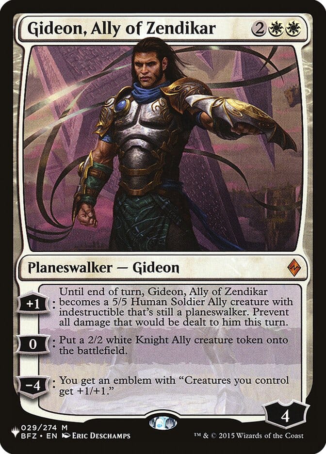 Gideon, Ally of Zendikar [The List] MTG Single Magic: The Gathering  | Multizone: Comics And Games