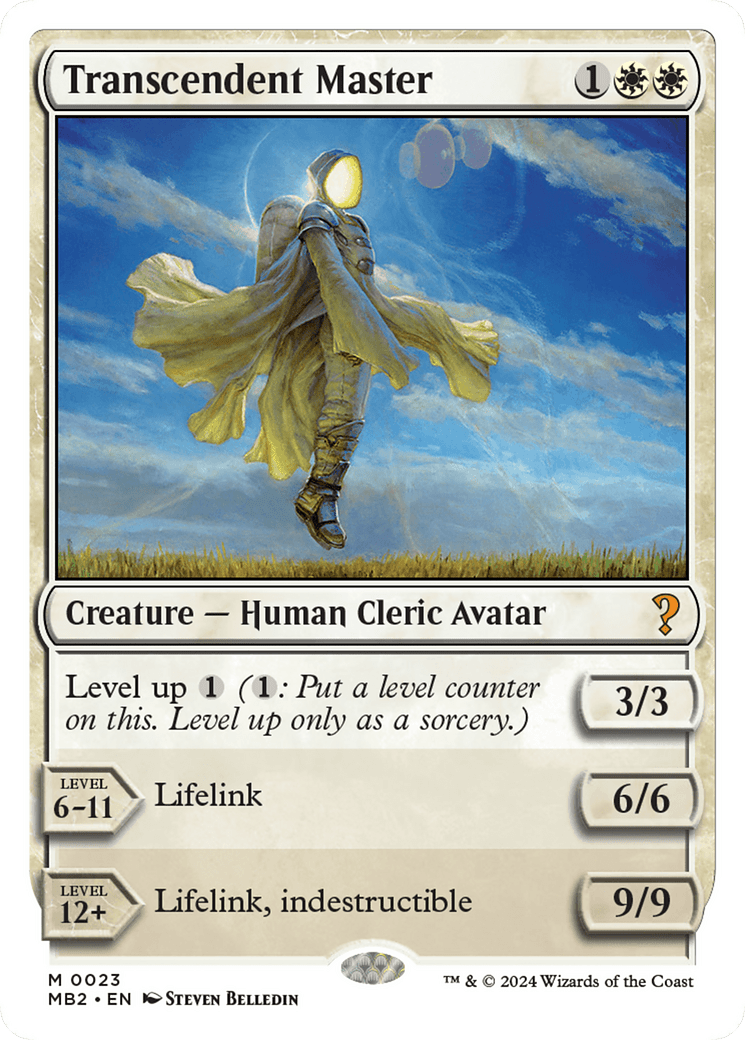 Transcendent Master (White Border) [Mystery Booster 2] MTG Single Magic: The Gathering  | Multizone: Comics And Games