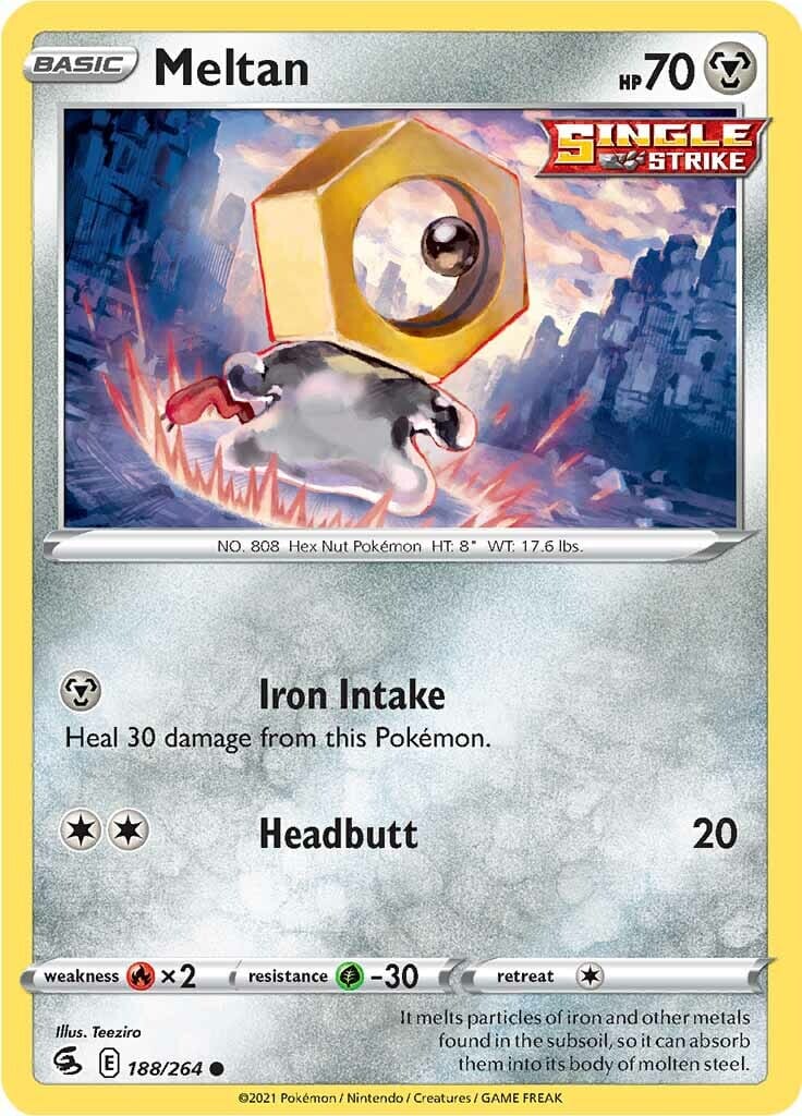 Meltan (188/264) [Sword & Shield: Fusion Strike] Pokemon Single Pokémon  | Multizone: Comics And Games