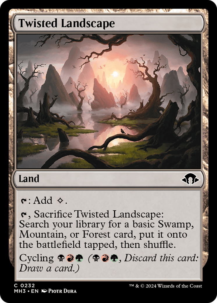 Twisted Landscape [Modern Horizons 3] MTG Single Magic: The Gathering  | Multizone: Comics And Games