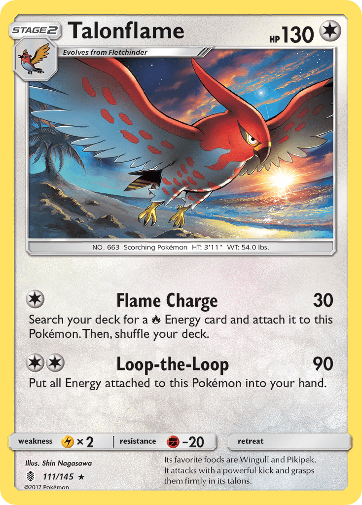Talonflame (111/145) [Sun & Moon: Guardians Rising] Pokemon Single Pokémon  | Multizone: Comics And Games