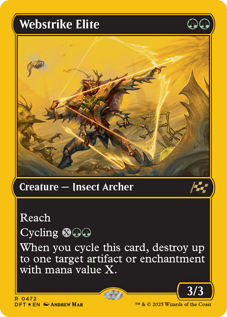 Webstrike Elite (First-Place Foil) [Aetherdrift] MTG Single Magic: The Gathering  | Multizone: Comics And Games