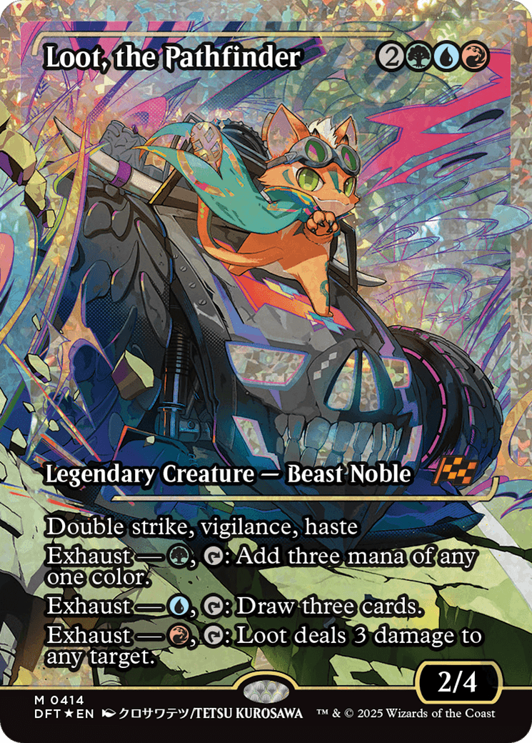 Loot, the Pathfinder (Showcase) (Fracture Foil) [Aetherdrift] MTG Single Magic: The Gathering  | Multizone: Comics And Games