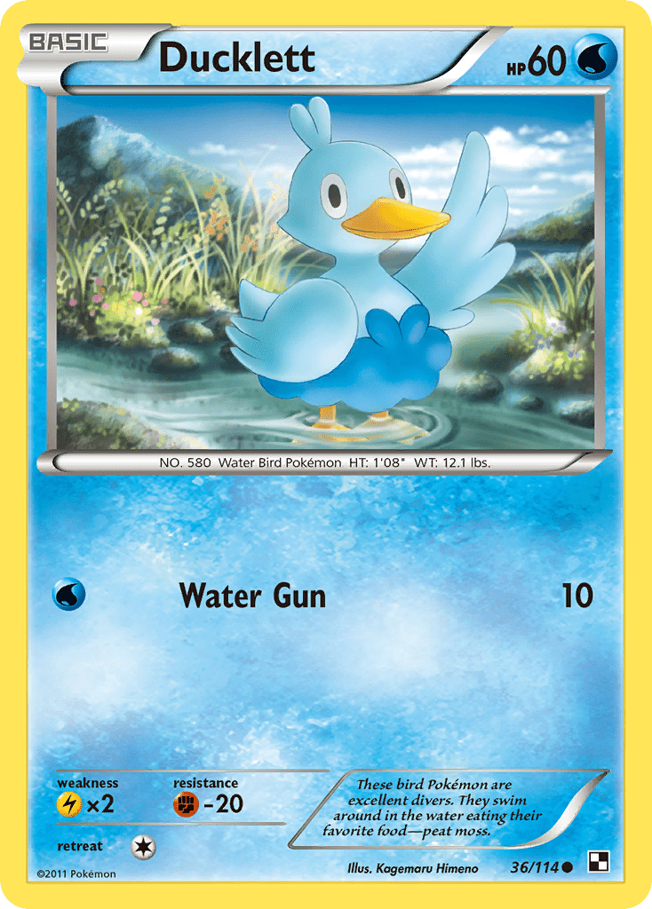 Ducklett (36/114) [Black & White: Base Set] Pokemon Single Pokémon  | Multizone: Comics And Games