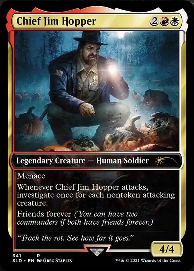 Chief Jim Hopper [Secret Lair Drop Series] MTG Single Magic: The Gathering  | Multizone: Comics And Games