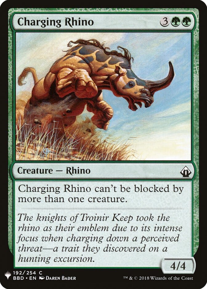 Charging Rhino [Mystery Booster] MTG Single Magic: The Gathering  | Multizone: Comics And Games