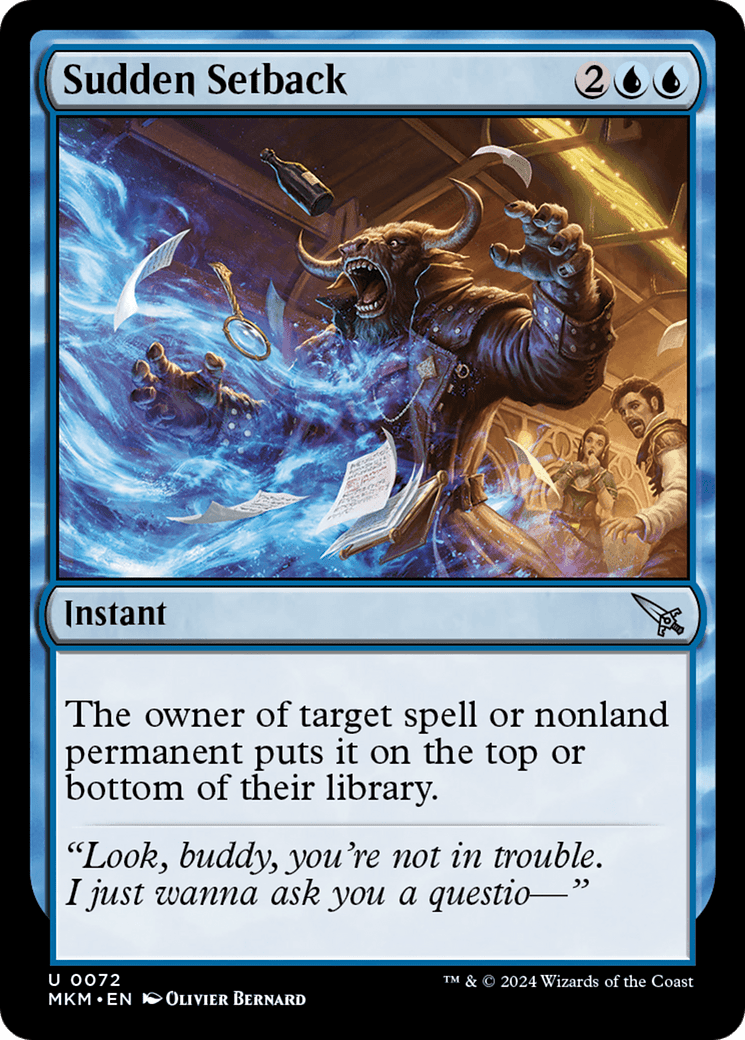 Sudden Setback (Black) [Murders at Karlov Manor] MTG Single Magic: The Gathering  | Multizone: Comics And Games