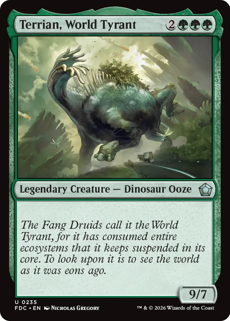 Terrian, World Tyrant [Foundations Commander] MTG Single Magic: The Gathering  | Multizone: Comics And Games