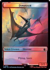 Soldier // Dinosaur Double-Sided Token (Surge Foil) [Doctor Who Tokens] MTG Single Magic: The Gathering  | Multizone: Comics And Games