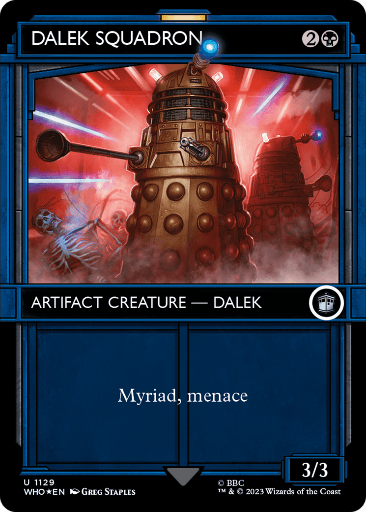 Dalek Squadron (Showcase) (Surge Foil) [Doctor Who] MTG Single Magic: The Gathering  | Multizone: Comics And Games