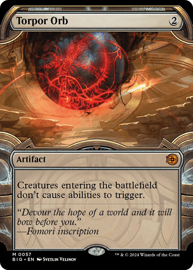Torpor Orb (Showcase) [Outlaws of Thunder Junction: The Big Score] MTG Single Magic: The Gathering  | Multizone: Comics And Games