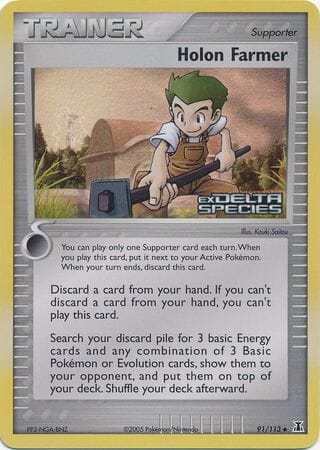Holon Farmer (91/113) (Stamped) [EX: Delta Species] Pokemon Single Pokémon  | Multizone: Comics And Games