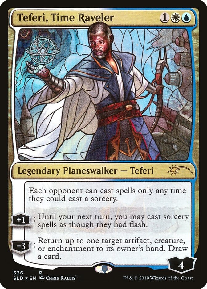 Teferi, Time Raveler (Stained Glass) [Secret Lair Drop Promos] MTG Single Magic: The Gathering  | Multizone: Comics And Games