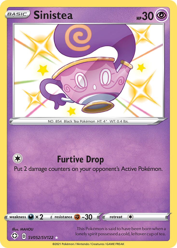 Sinistea (SV052/SV122) [Sword & Shield: Shining Fates] Pokemon Single Pokémon  | Multizone: Comics And Games