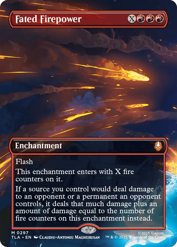 Fated Firepower (Borderless) [Avatar: The Last Airbender] MTG Single Magic: The Gathering  | Multizone: Comics And Games