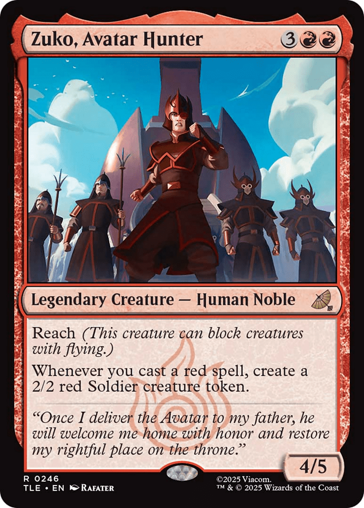 Zuko, Avatar Hunter [Avatar: The Last Airbender: Eternal-Legal] MTG Single Magic: The Gathering  | Multizone: Comics And Games