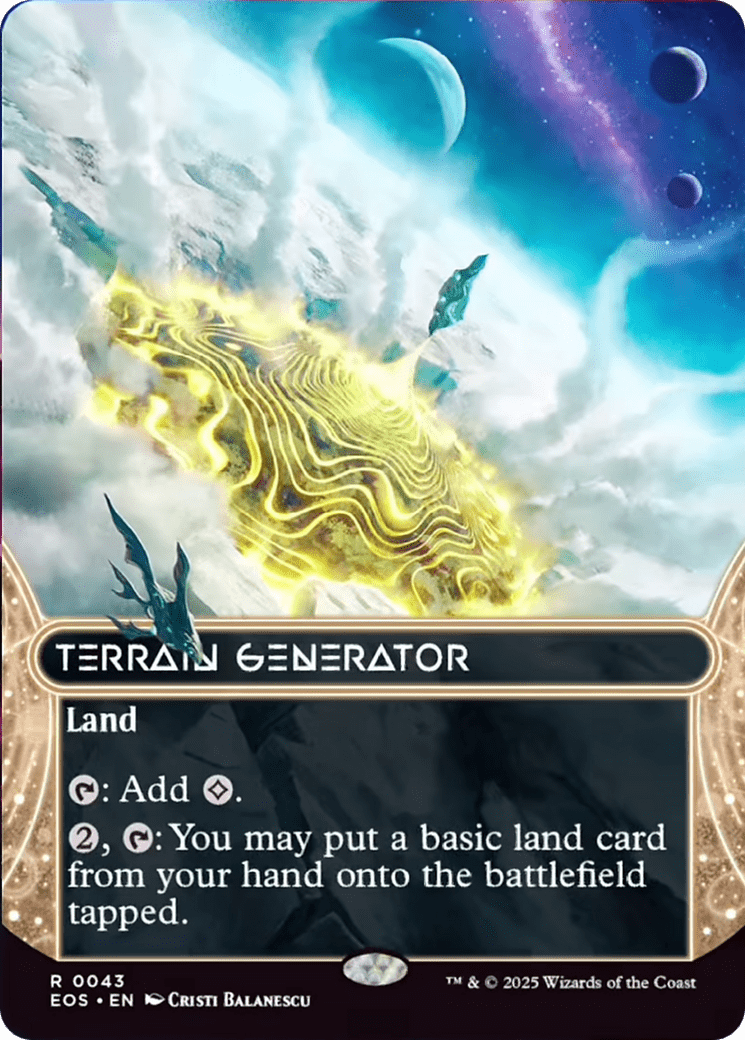 Terrain Generator (0043) (Borderless) [Edge of Eternities: Stellar Sights] MTG Single Magic: The Gathering  | Multizone: Comics And Games