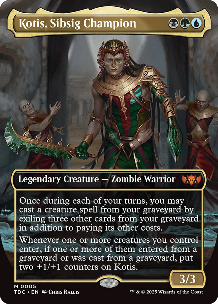 Kotis, Sibsig Champion (Borderless) [Tarkir: Dragonstorm Commander] MTG Single Magic: The Gathering  | Multizone: Comics And Games