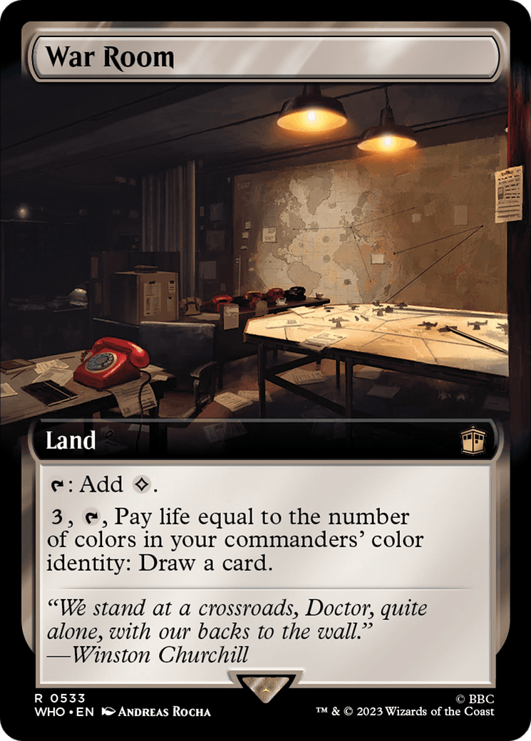 War Room (Extended Art) [Doctor Who] MTG Single Magic: The Gathering  | Multizone: Comics And Games