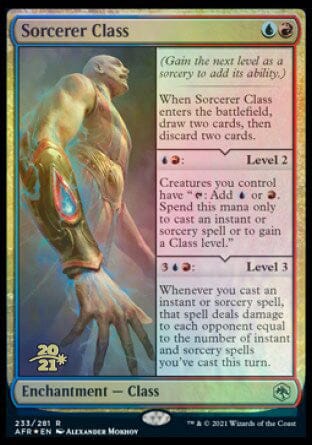 Sorcerer Class [Dungeons & Dragons: Adventures in the Forgotten Realms Prerelease Promos] MTG Single Magic: The Gathering  | Multizone: Comics And Games