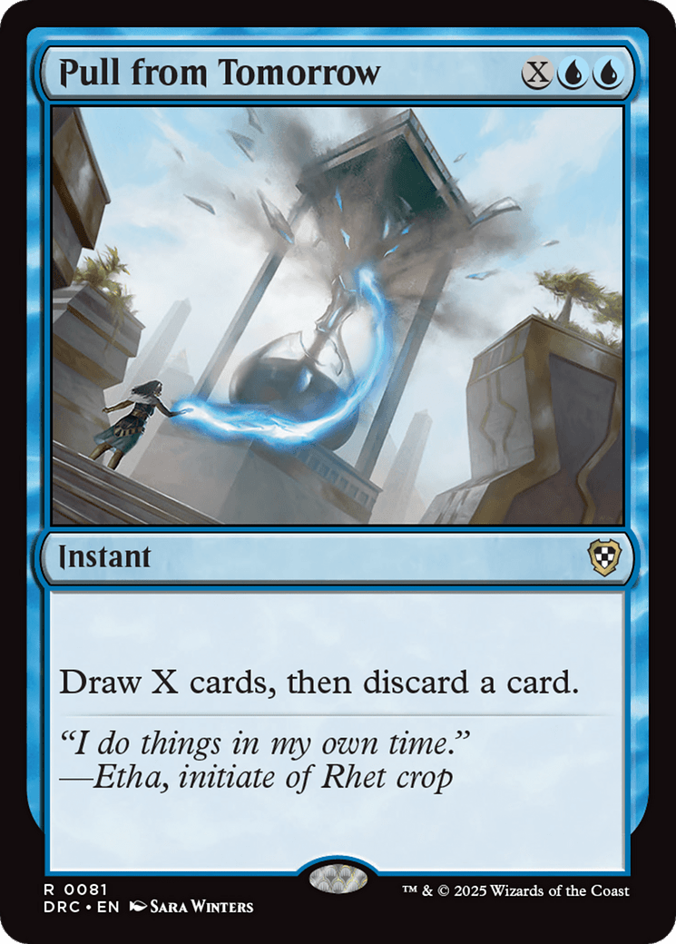 Pull from Tomorrow [Aetherdrift Commander] MTG Single Magic: The Gathering  | Multizone: Comics And Games