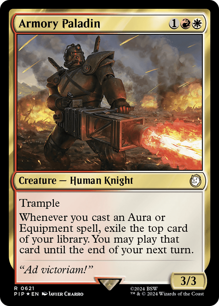 Armory Paladin (Surge Foil) [Fallout] MTG Single Magic: The Gathering  | Multizone: Comics And Games