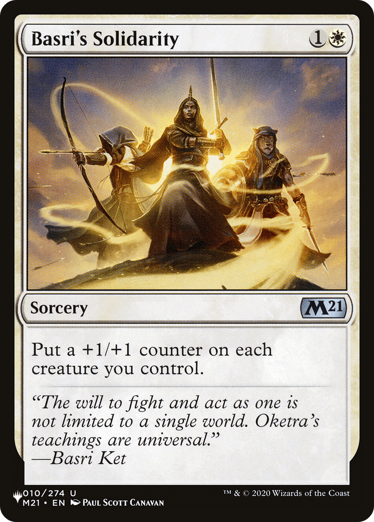 Basri's Solidarity [The List] MTG Single Magic: The Gathering  | Multizone: Comics And Games