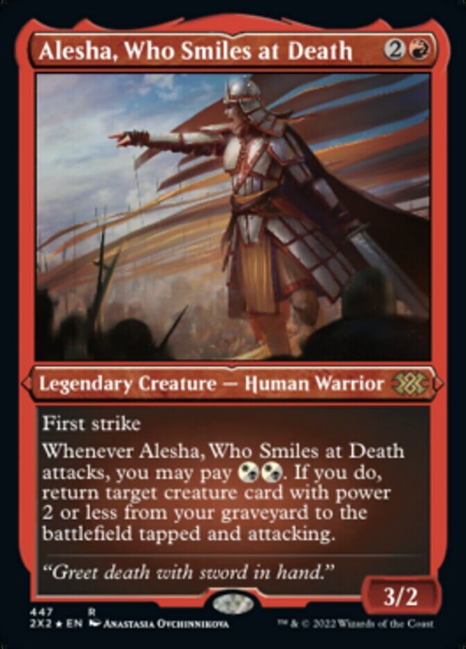 Alesha, Who Smiles at Death (Foil Etched) [Double Masters 2022] MTG Single Magic: The Gathering  | Multizone: Comics And Games