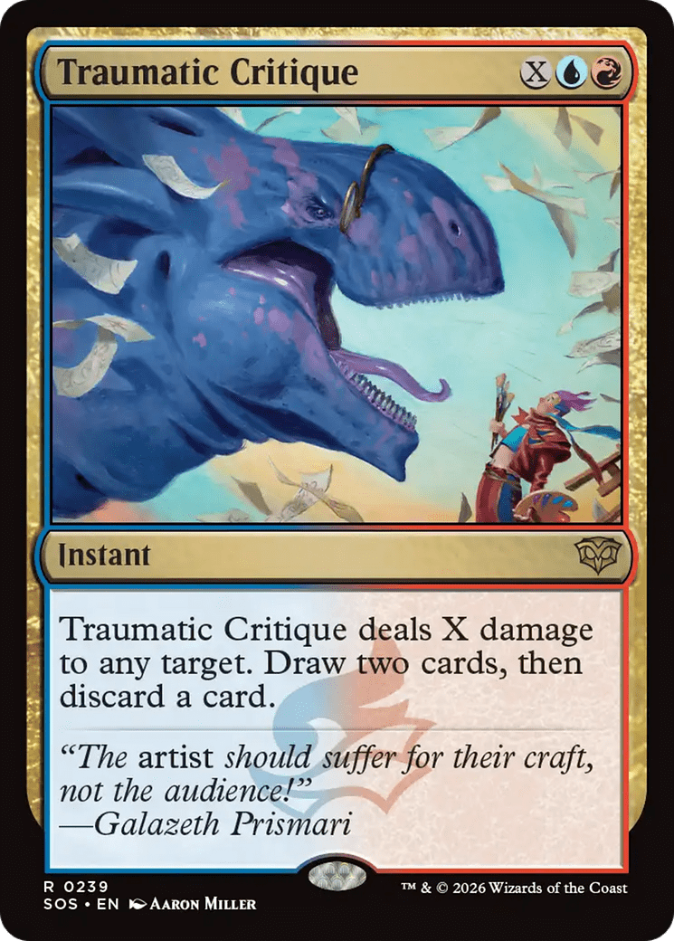 Traumatic Critique [Secrets of Strixhaven] MTG Single Magic: The Gathering  | Multizone: Comics And Games