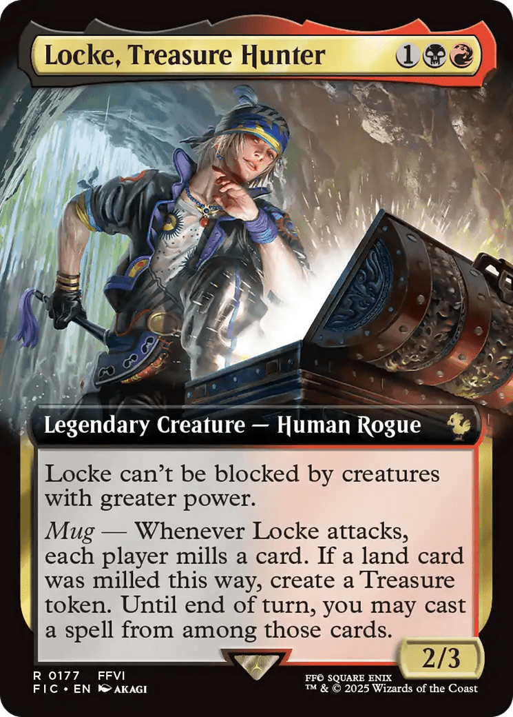Locke, Treasure Hunter (Extended Art) [FINAL FANTASY Commander] MTG Single Magic: The Gathering  | Multizone: Comics And Games
