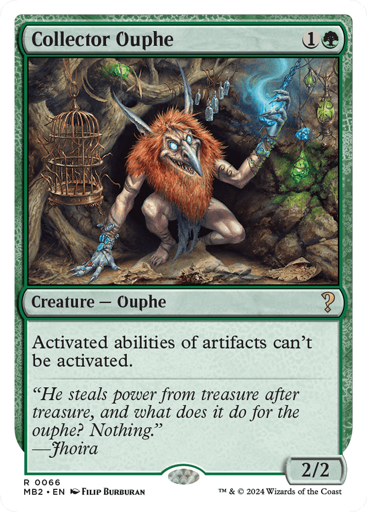Collector Ouphe (White Border) [Mystery Booster 2] MTG Single Magic: The Gathering  | Multizone: Comics And Games