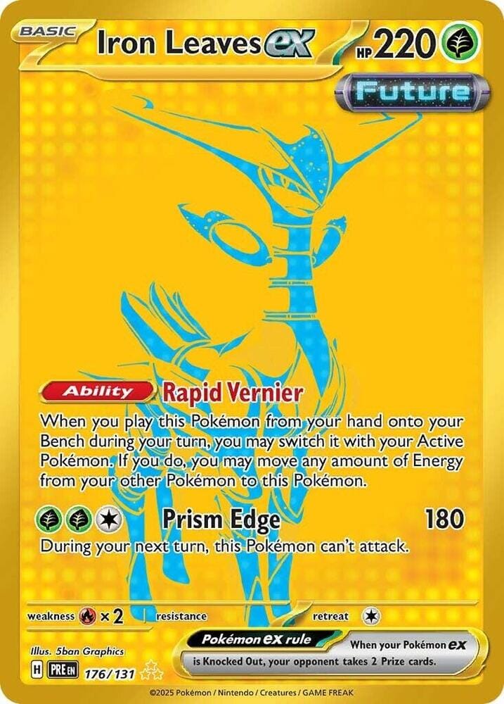 Iron Leaves ex (176/131) [Scarlet & Violet: Prismatic Evolutions] Pokemon Single Pokémon  | Multizone: Comics And Games