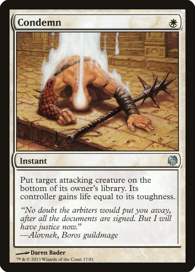 Condemn [Duel Decks: Heroes vs. Monsters] MTG Single Magic: The Gathering  | Multizone: Comics And Games