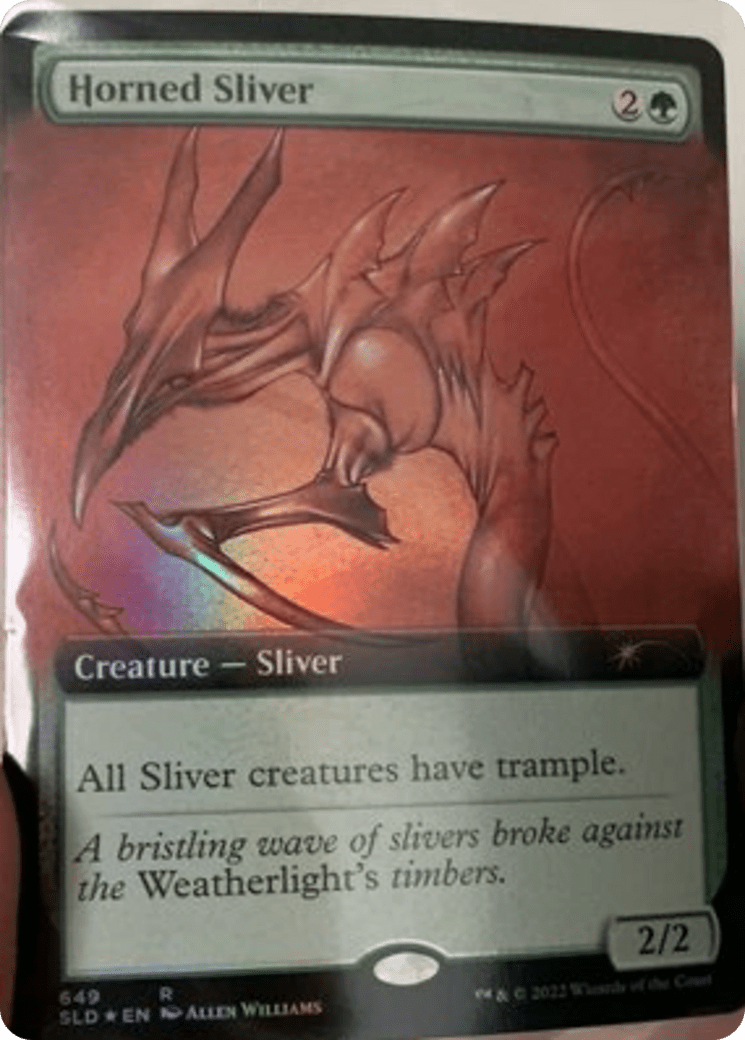 Horned Sliver (Extended Art) [Secret Lair Drop Promos] MTG Single Magic: The Gathering  | Multizone: Comics And Games