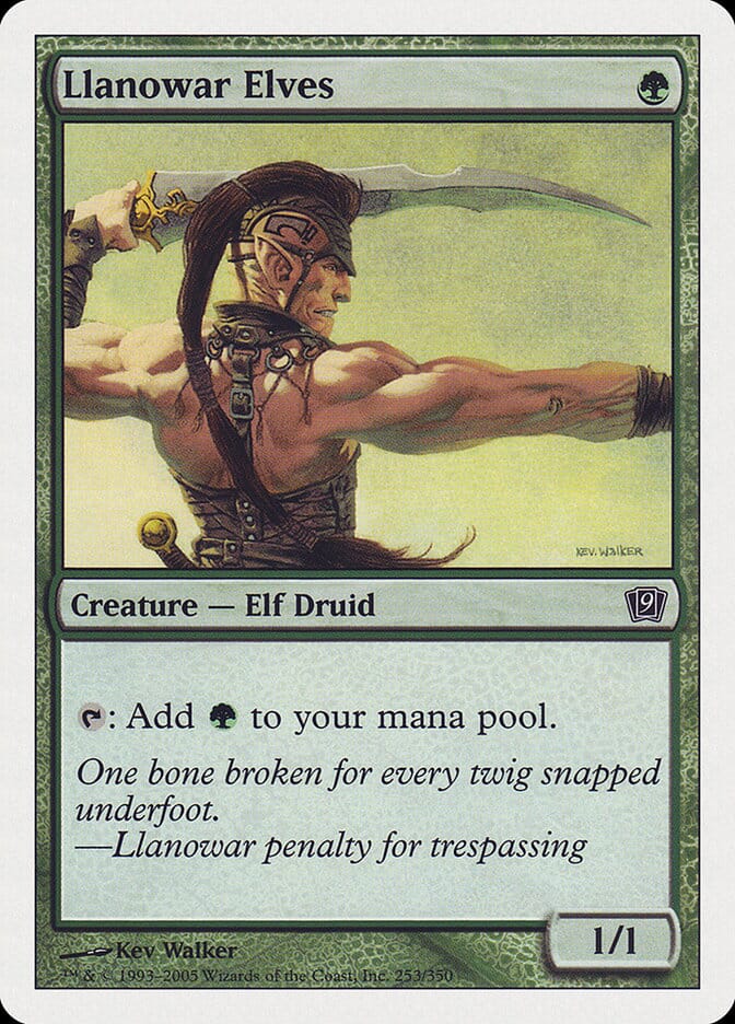 Llanowar Elves (9th Edition) [Oversize Cards] MTG Single Magic: The Gathering  | Multizone: Comics And Games